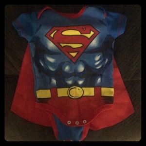 Superman onesie with detachable cape/Halloween